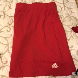 Red adidas skirt like new